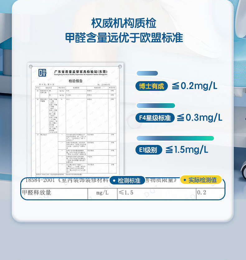 博士12001电动快猫最新网址，甲醛含量优于标准